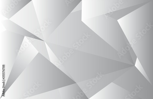 Abstract Diamond Triangle Polygonal Clean White Background