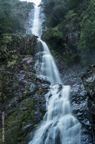 Montezuma falls in Tasmania near cradle mountain