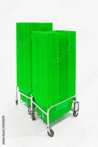 many Shopping basket green_3837