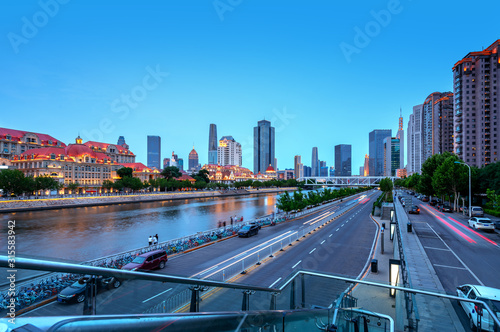 Tianjin City  China  night view