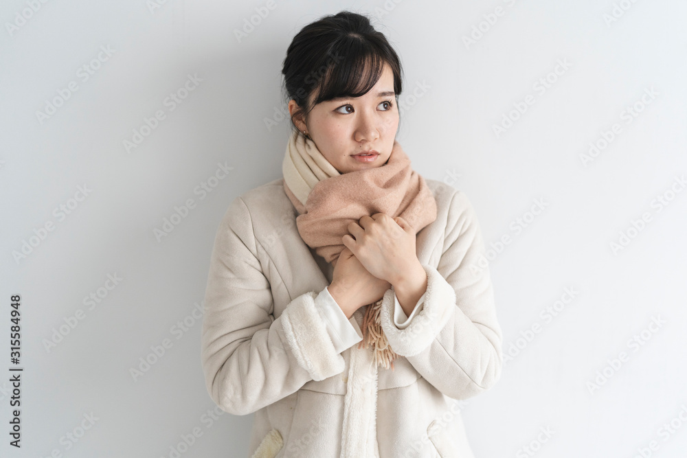 冬の女性ポートレート 冬の女性ポートレート