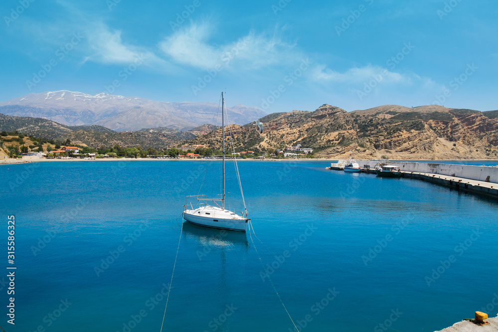 Boat in sea, Bodrum