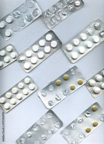 Pharmaceuticals antibiotics pills medicine frame background. capsule pill medicine.Medical concept.