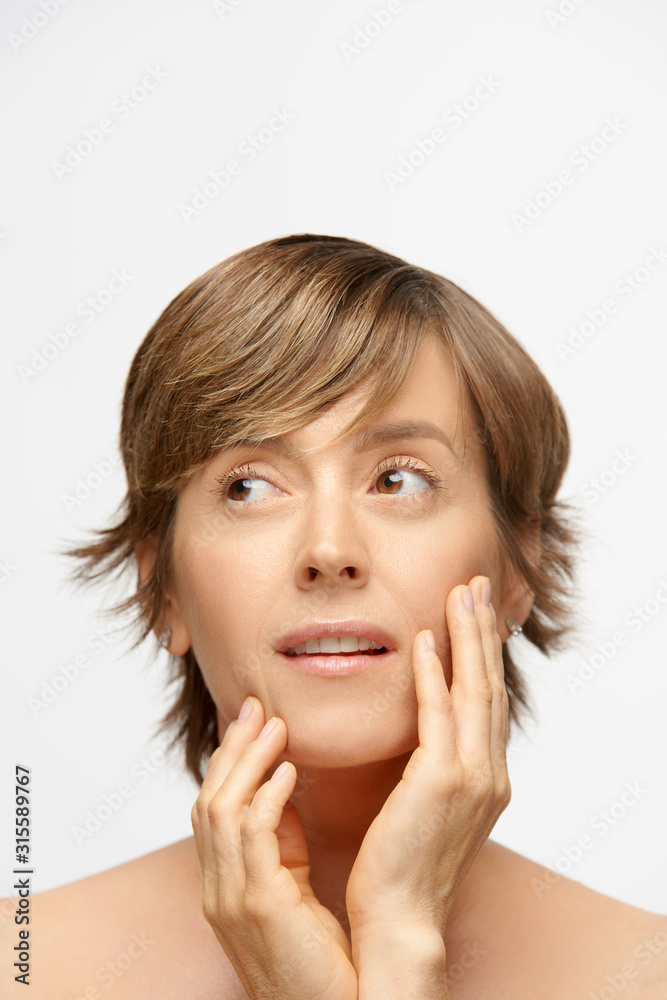 Portrait of beautiful woman in her 50s Portrait of beautiful woman in her 50s
