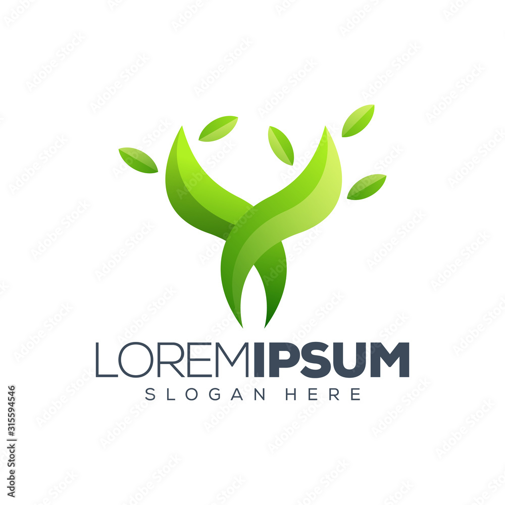 leaf logo design vector illustration leaf logo design vector illustration