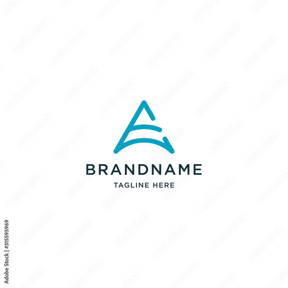 Letter A/E/AE logo design template vector illustration Letter A/E/AE logo design template vector illustration