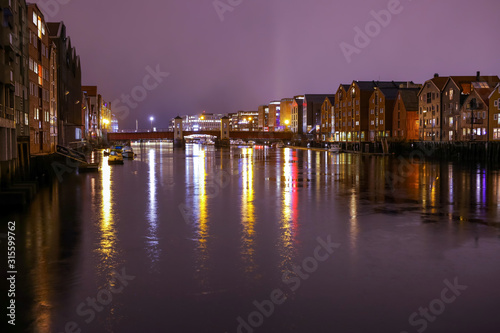 Obraz na płótnie Nighty Trondheim w salonie