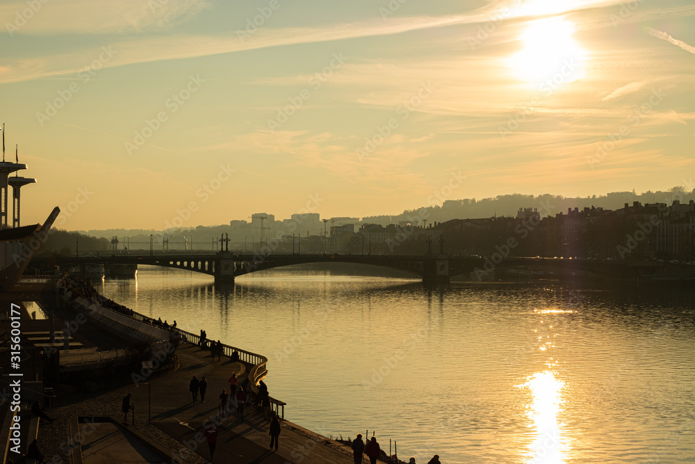 Fototapeta premium Sunset on the river
