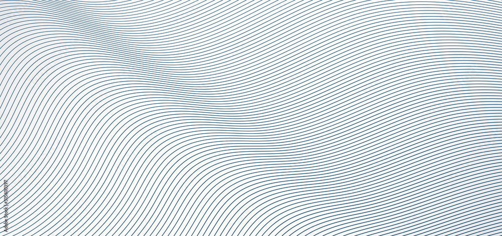 Abstract blue wave lines pattern on white background and texture. Abstract blue wave lines pattern on white background and texture.