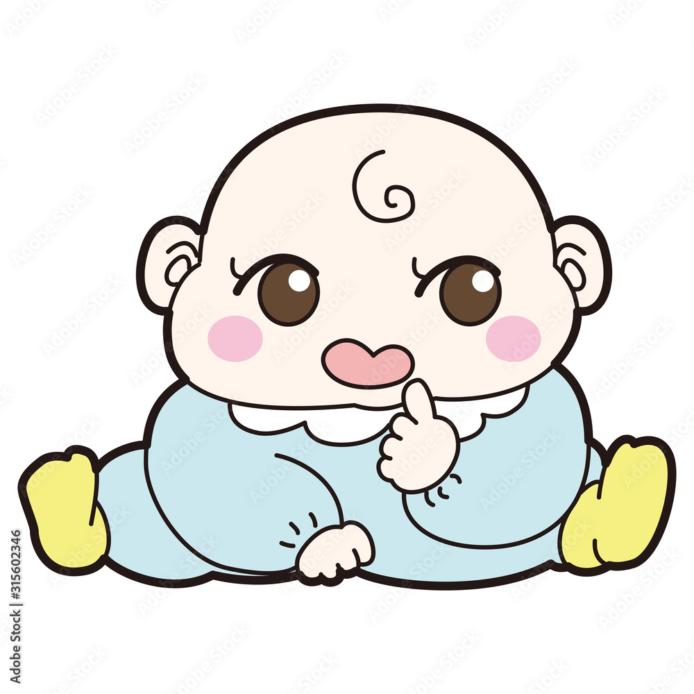 Naklejka premium 赤ちゃん キャラクター イラスト