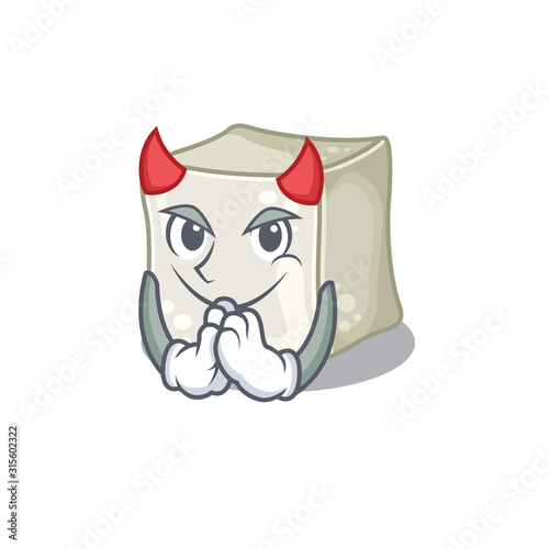 Devil sugar cube Cartoon in character design