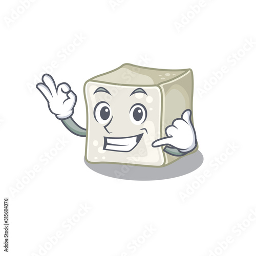 Call me funny sugar cube mascot picture style