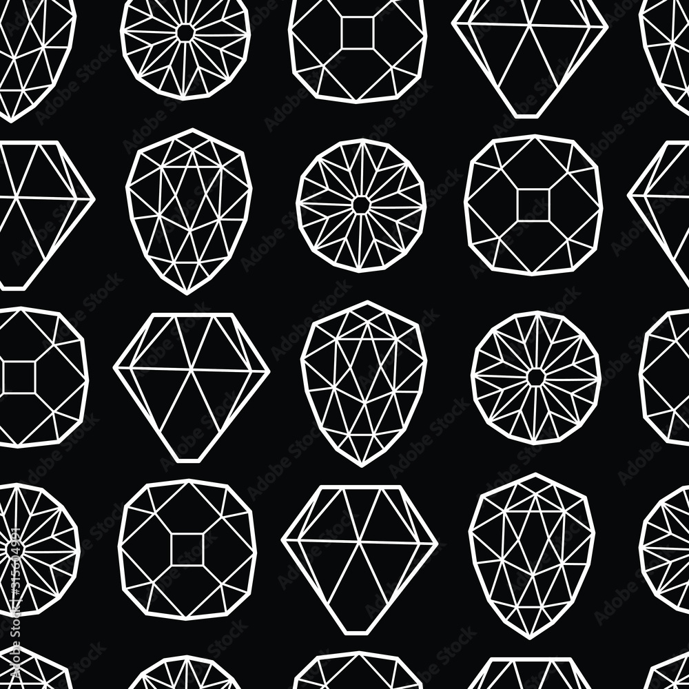Seamless Pattern from diamond – stock illustration Seamless Pattern from diamond – stock illustration