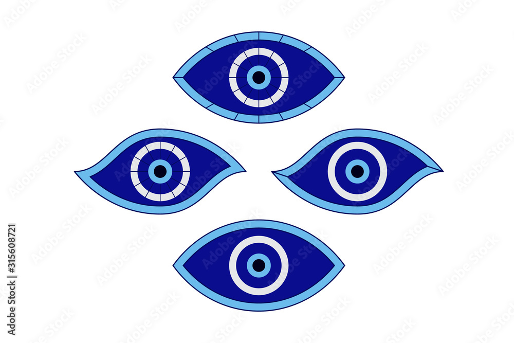 Set of protection amulets from evil eye.