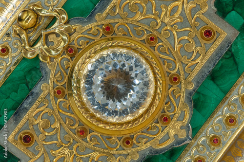 Fragment of the decoration of the malachite casket