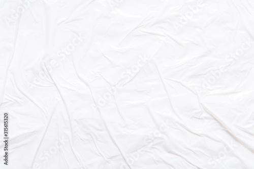 White plastic polythene textured backgrouns, copy space photo
