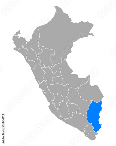 Karte von Puno in Peru