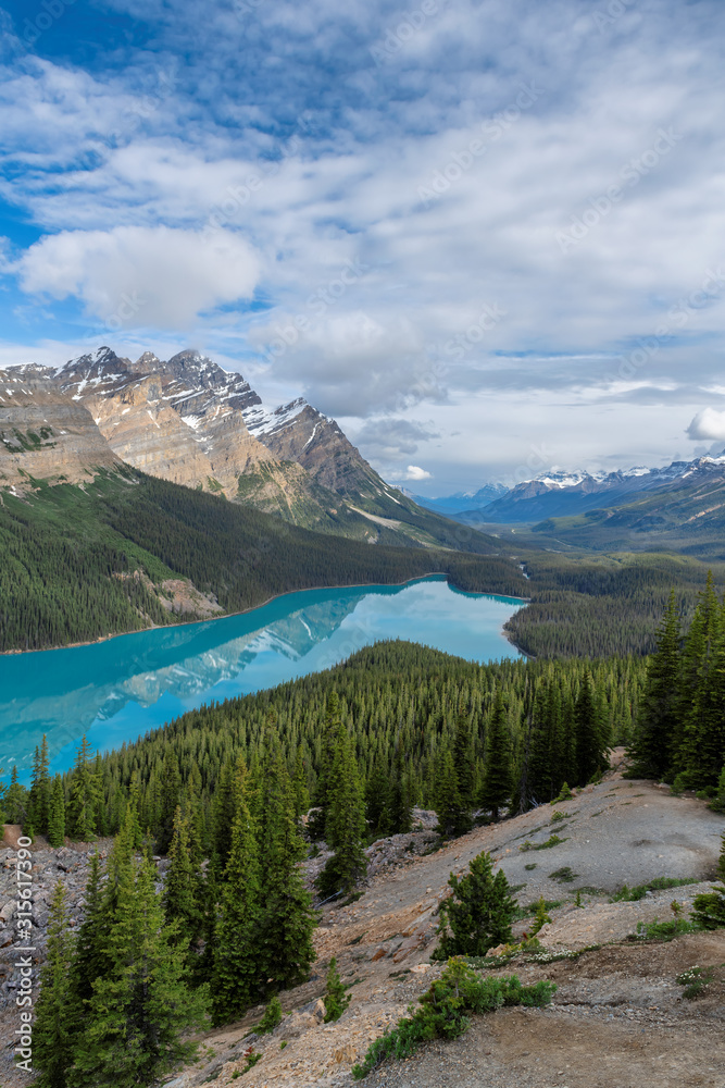 Beautiful Peyto Lake in Banff National Park, Rocky Mountains. Beautiful Peyto Lake in Banff National Park, Rocky Mountains.