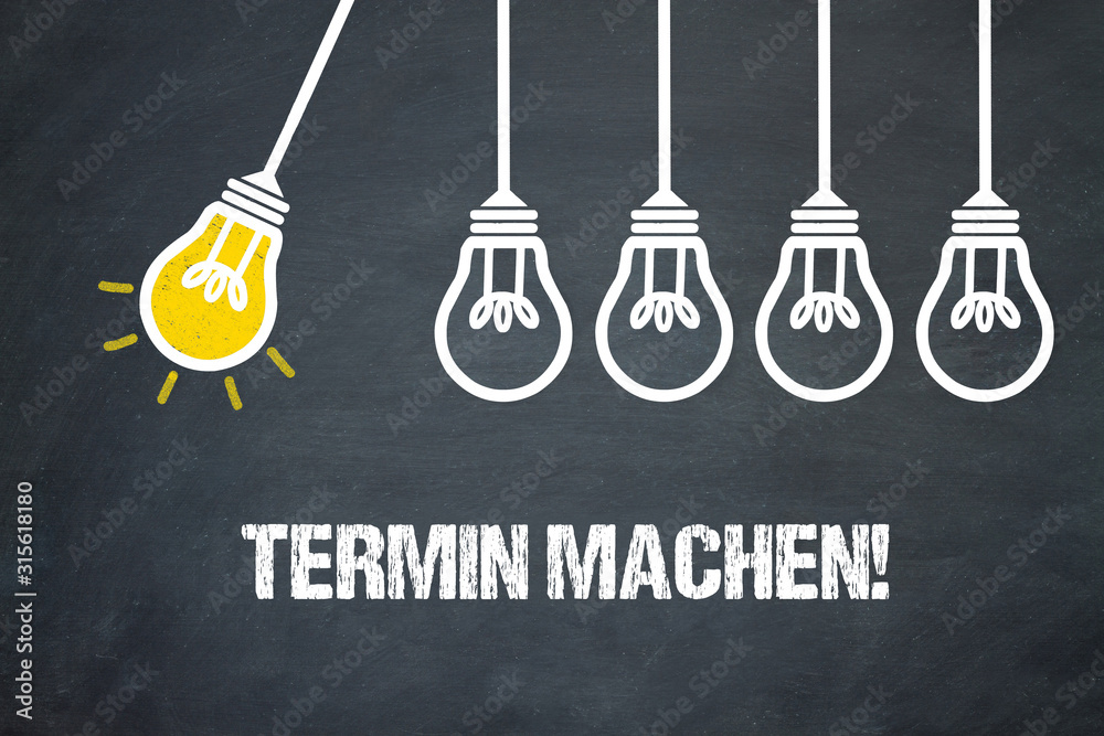Fototapeta premium Termin machen! 