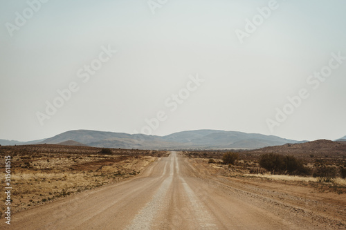 Dirt road close to Helmeringhausen  Karas  Namibia