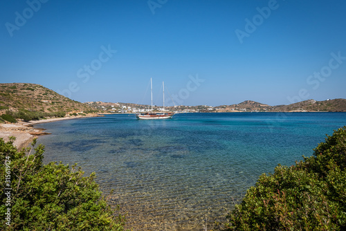 Christos beach in Lipsoi island Greece