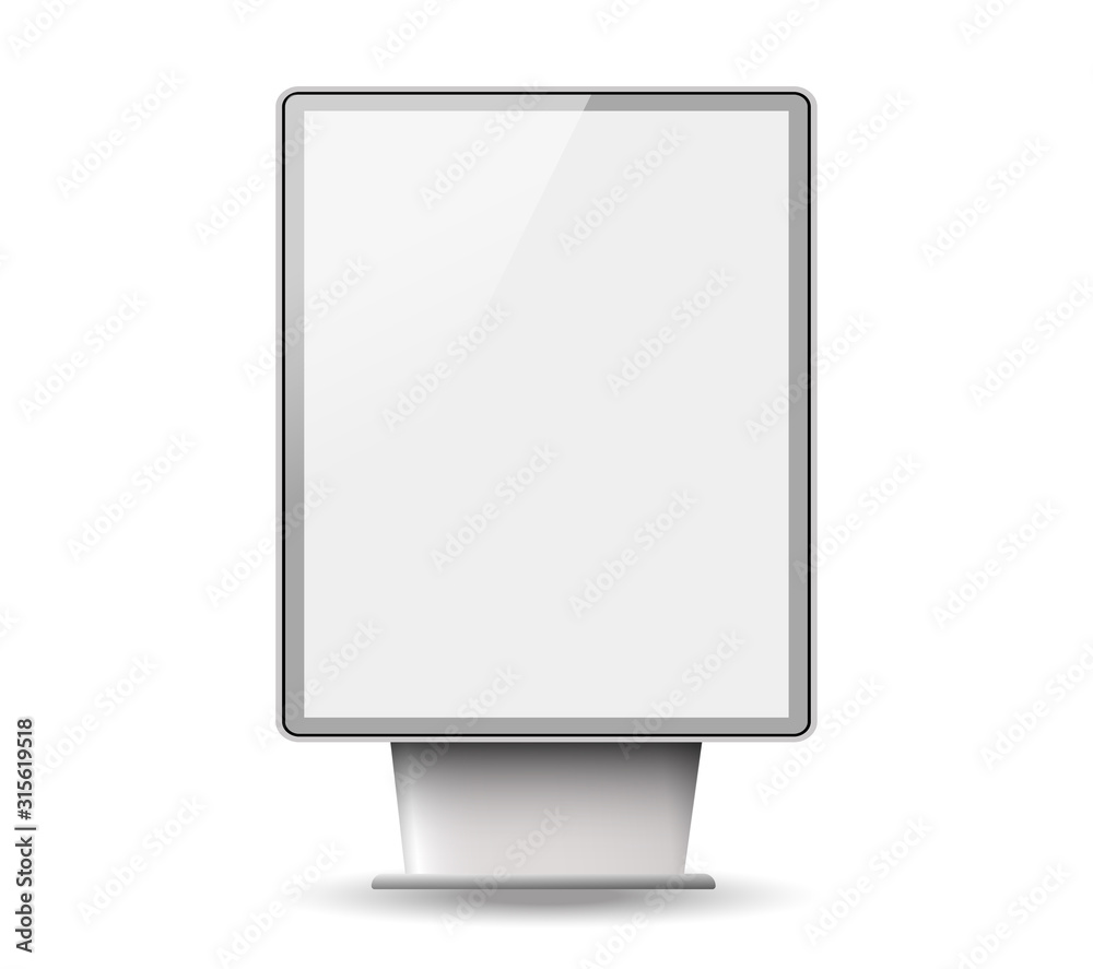 Realistic vector light box Realistic vector light box