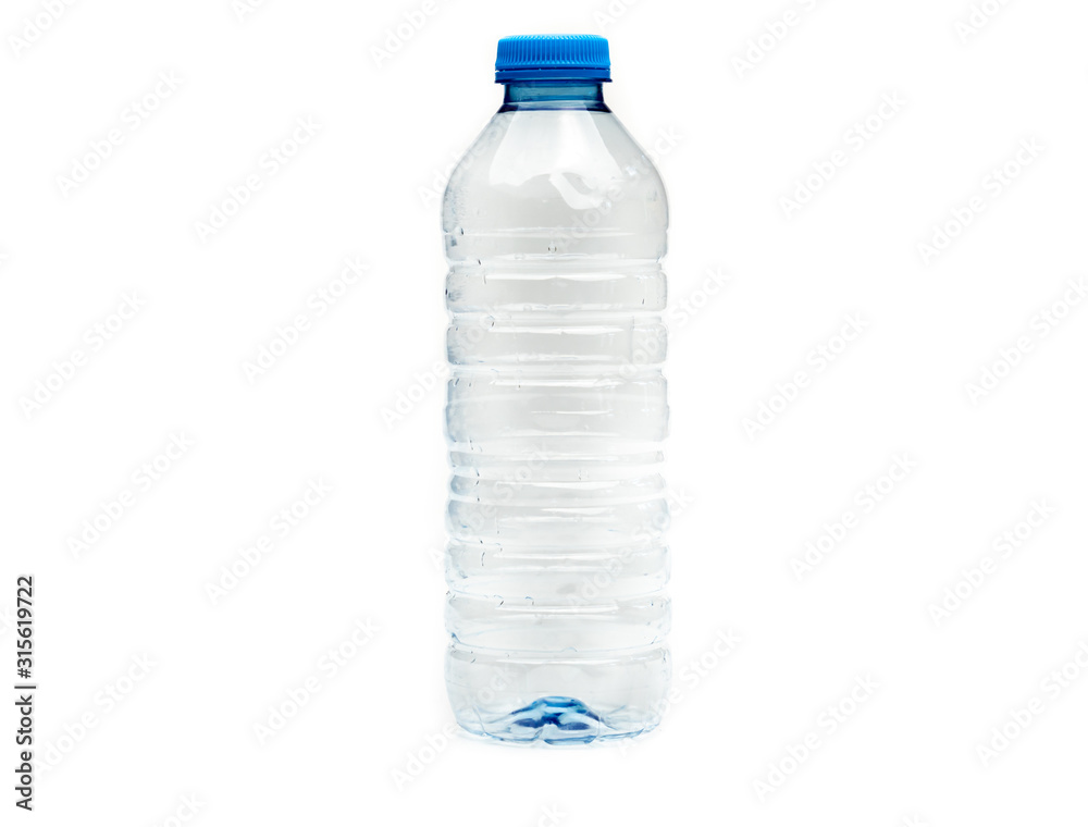 Plastikflasche isoliert auf weißen Hintergrund Plastikflasche isoliert auf weißen Hintergrund