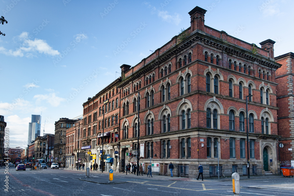 Corner of Portland St and Charlotte St, Manchester, UK