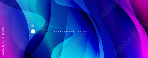 Trendy simple fluid color gradient abstract background with dynamic wave line effect. Vector Illustration For Wallpaper, Banner, Background, Card, Book Illustration, landing page