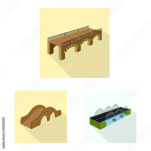 Vector illustration of connection and design icon. Collection of connection and side stock vector illustration.