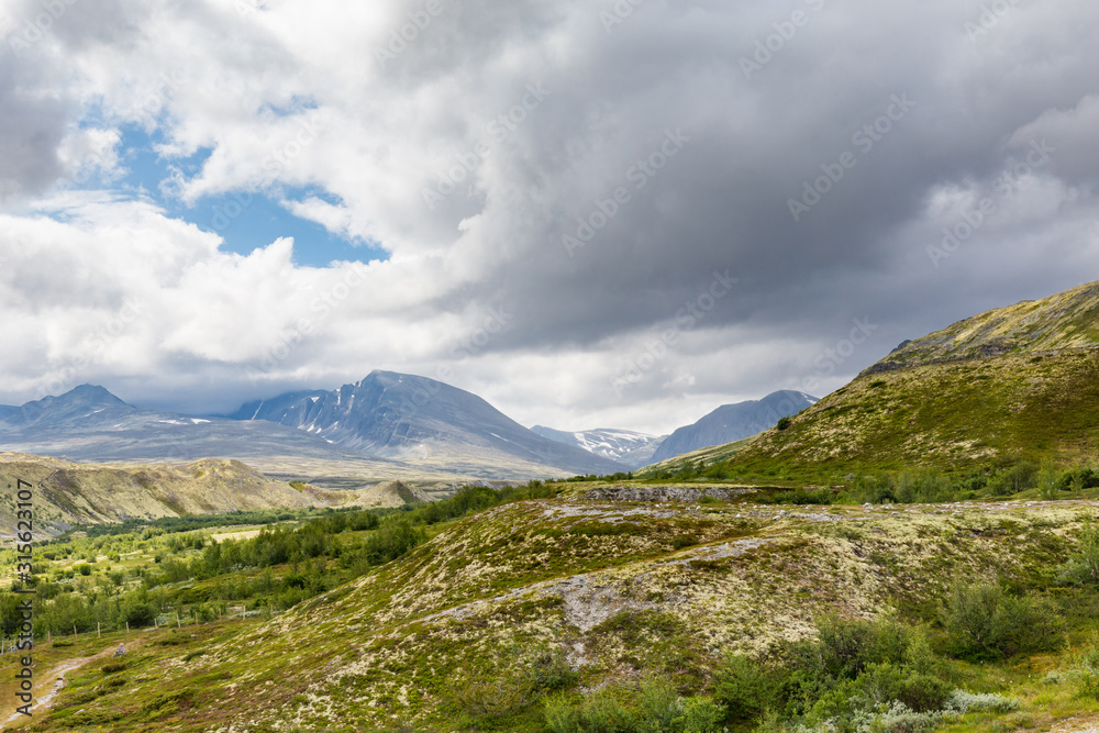 Landscape Doralen valley in Rondane National Park, Innlandet, West Norway, Scandinavia, Europe