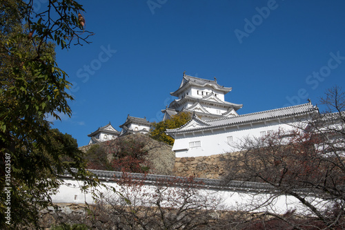 Wallpaper Mural Landscape view of the main tower of Himeji Castle on the hillside Torontodigital.ca