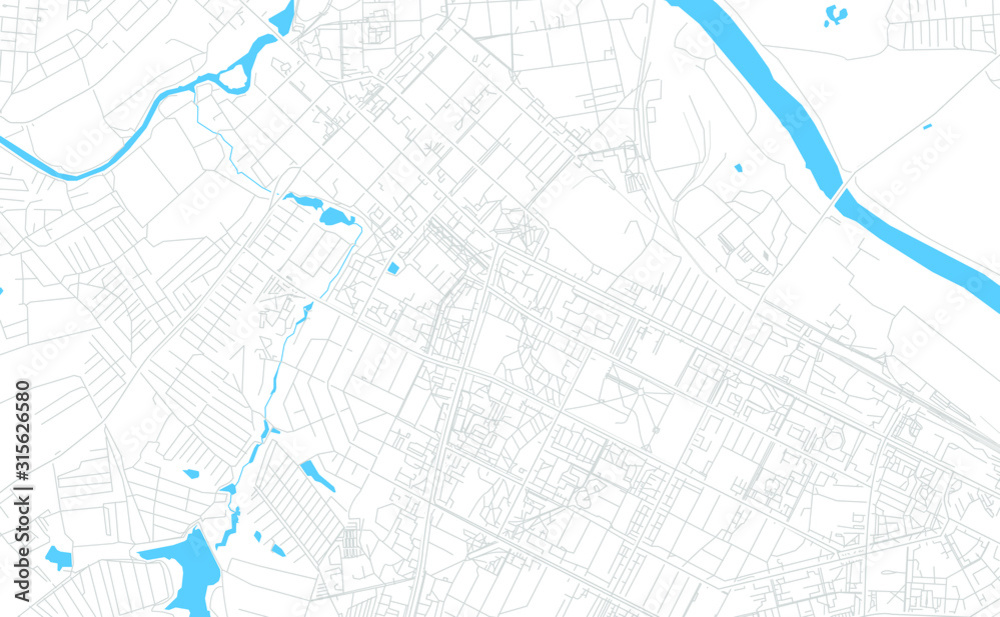 Kolomna, Russia bright vector map Kolomna, Russia bright vector map