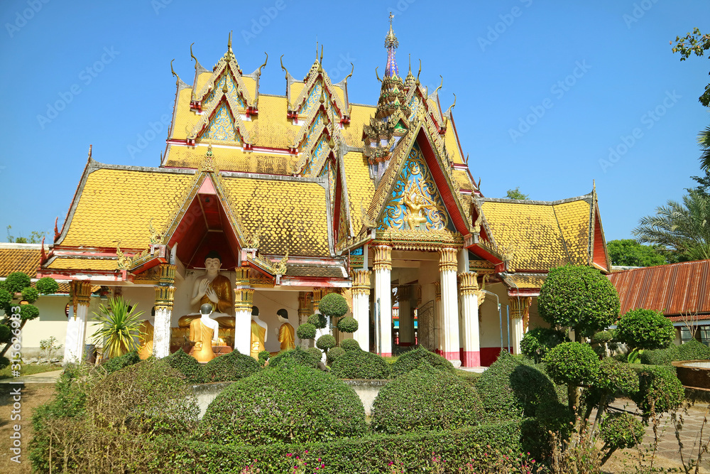 Wat Wang Wiwekaram or Wat Mon Temple in Sangkhlaburi, Thailand