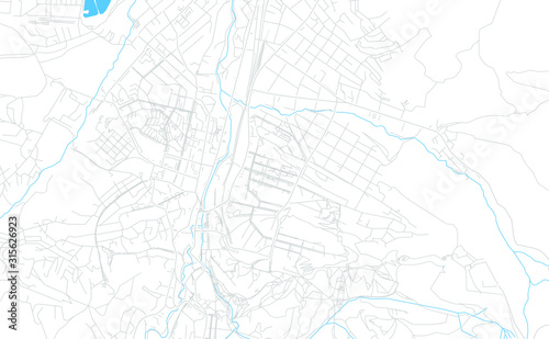 Kislovodsk  Russia bright vector map