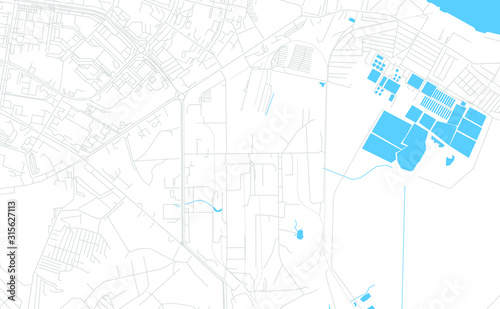 Novocheboksarsk, Russia bright vector map photo