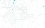 Novomoskovsk, Russia bright vector map