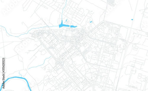 Obninsk, Russia bright vector map