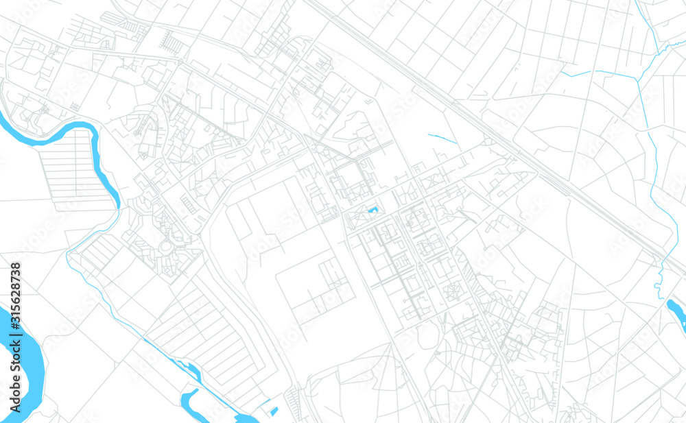Fototapeta premium Zhukovsky, Russia bright vector map