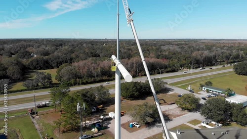 Cell Phone Tower Disguised as a Church Cross photo