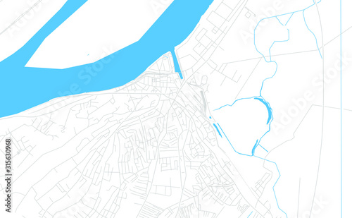 Smederevo, Serbia bright vector map