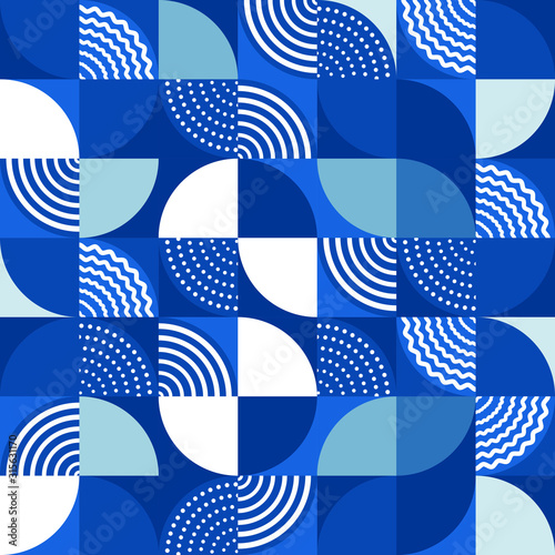 Creative seamless abstract geometrical shape pattern