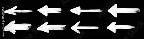 grunge arrow vector. grunge arrow brush. arrow