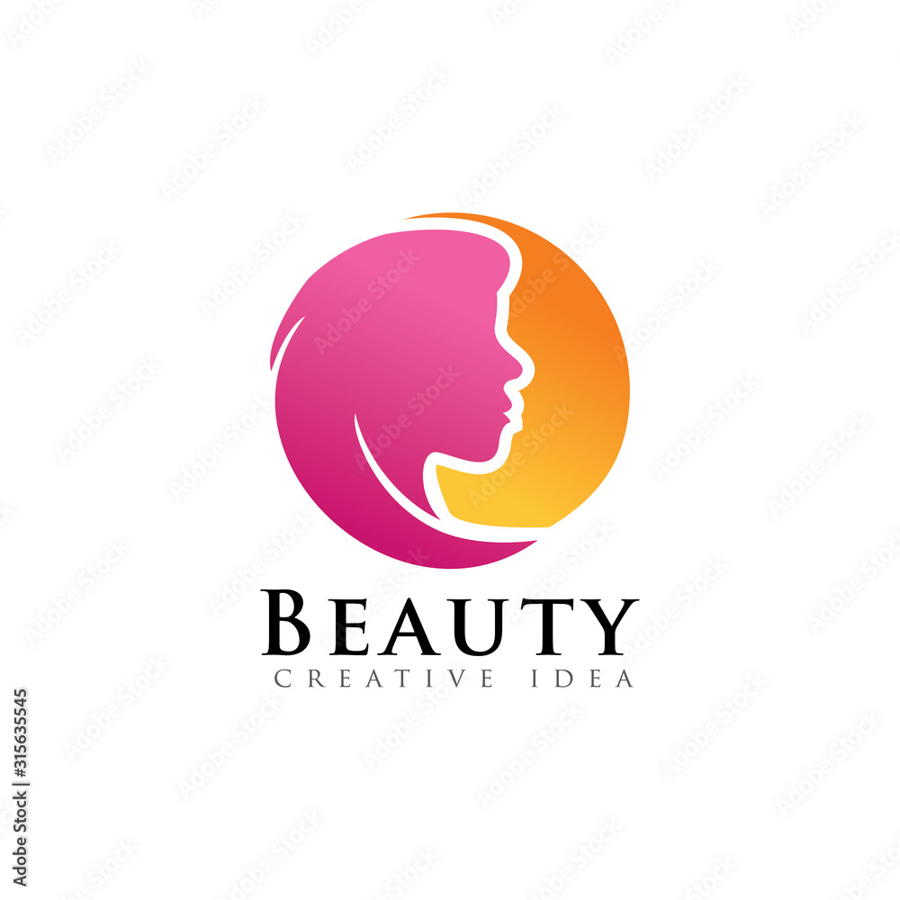 Unique Beauty Logo Design template and vector