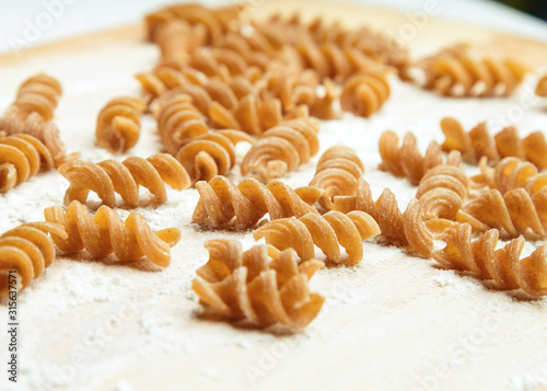spiral-shaped pasta