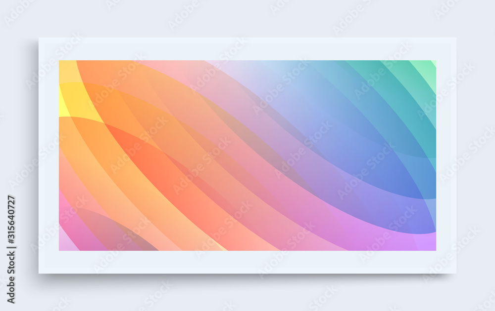 Naklejka premium Abstract wavy background with dynamic effect. Modern screen design for mobile app and web. 3d vector illustration for brochure, banner, flyer or presentation.