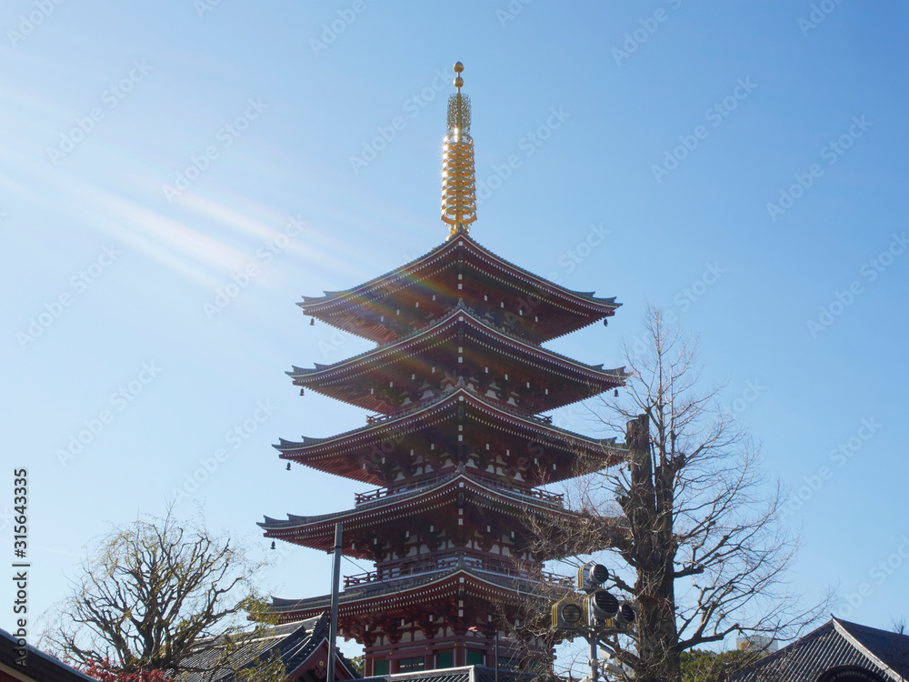 Sensoji Temple in Asakusa Tokyo, Japan