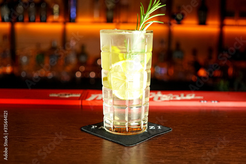 Cocktail on a restaurant table