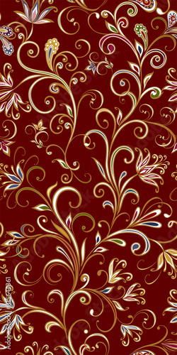 Seamless pattern in ethnic traditional style.