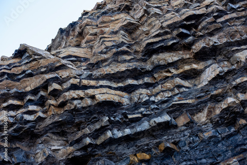 Rock strata in cliff face © jason